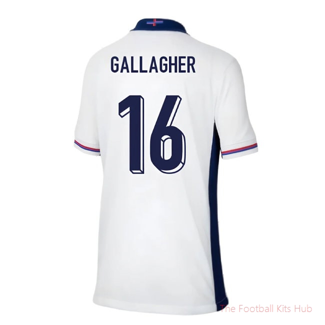 2024-2025 England Home Shirt (Kids) (Gallagher 16)-unisoccer store