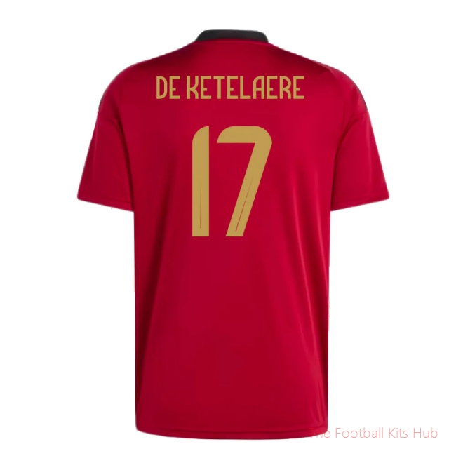 2024-2025 Belgium Home Fan Shirt (De Ketelaere 17)-unisoccer store