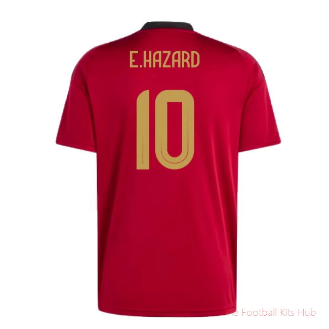 2024-2025 Belgium Home Fan Shirt (E.Hazard 10)-unisoccer store