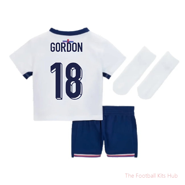 2024-2025 England Home Baby Kit (Gordon 18)-unisoccer store
