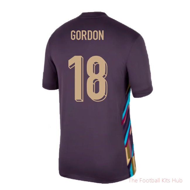 2024-2025 England Away Shirt (Gordon 18)-unisoccer store