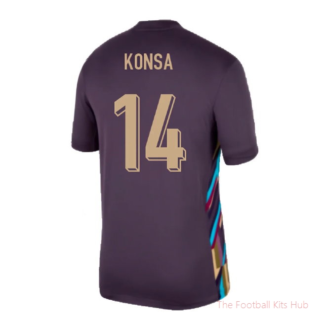 2024-2025 England Away Shirt (Konsa 14)-unisoccer store
