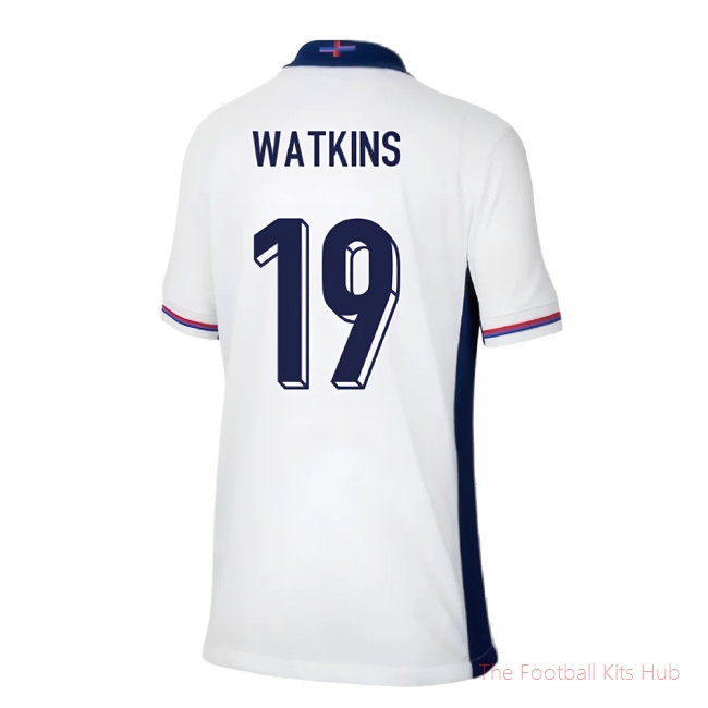 2024-2025 England Home Shirt (Kids) (Watkins 19)-unisoccer store