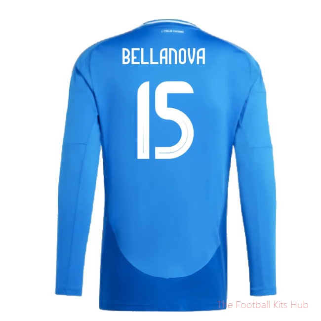 2024-2025 Italy Long Sleeve Home Shirt (BELLANOVA 15)-unisoccer store