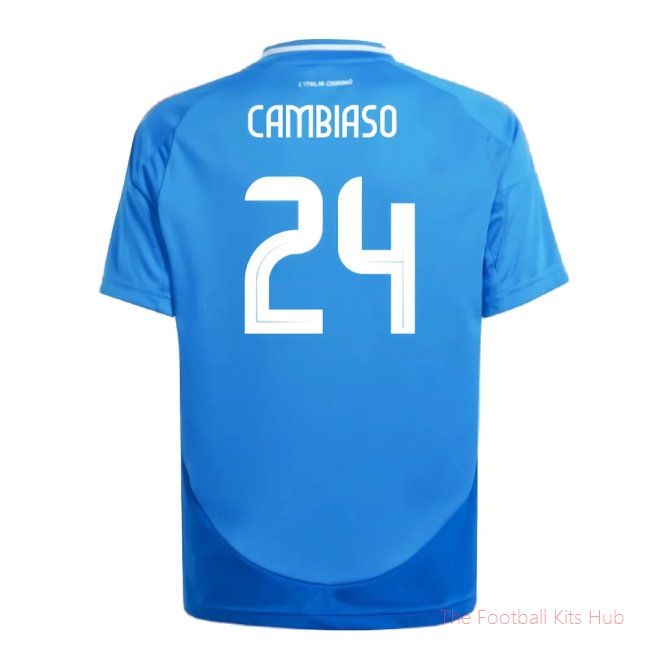 2024-2025 Italy Home Shirt (Kids) (CAMBIASO 24)-unisoccer store