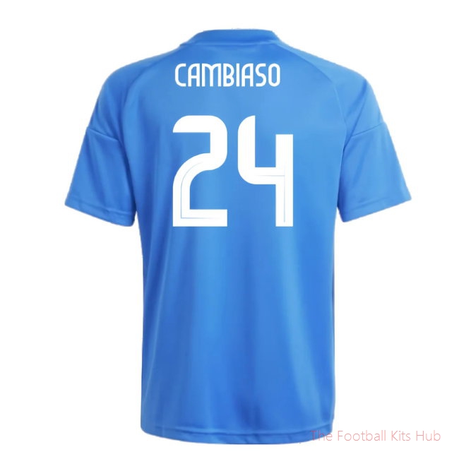2024-2025 Italy Home Fan Jersey (Kids) (CAMBIASO 24)-unisoccer store