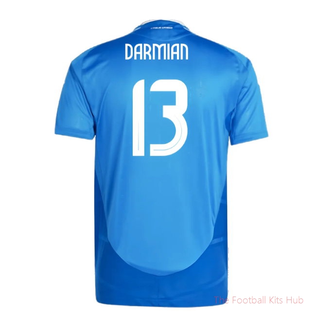 2024-2025 Italy Authentic Home Shirt (DARMIAN 13)-unisoccer store