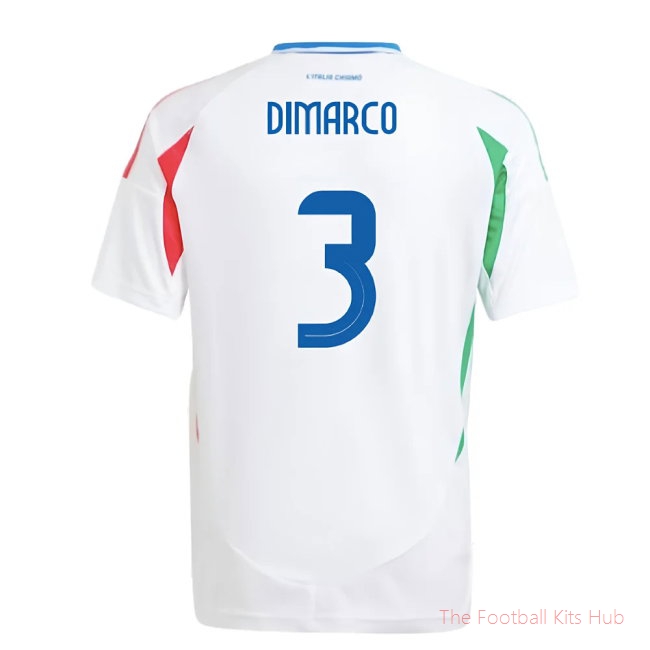 2024-2025 Italy Away Shirt (Kids) (DIMARCO 3)-unisoccer store