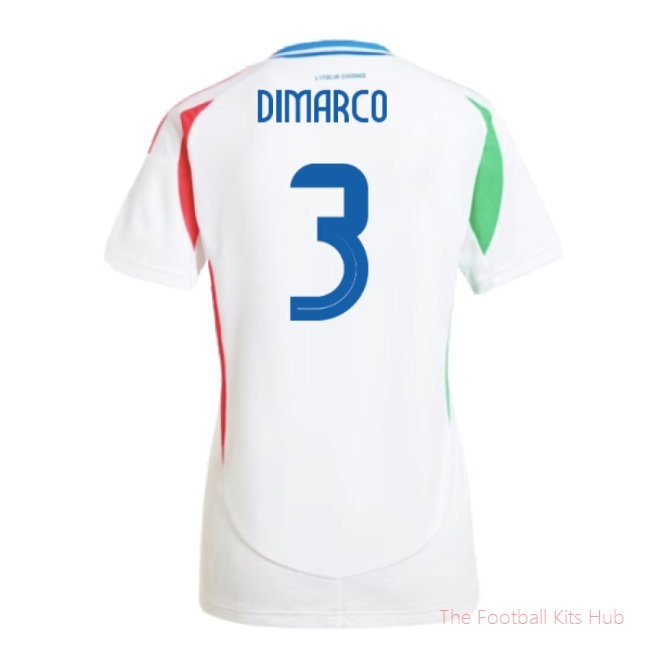 2024-2025 Italy Away Shirt (Ladies) (DIMARCO 3)-unisoccer store