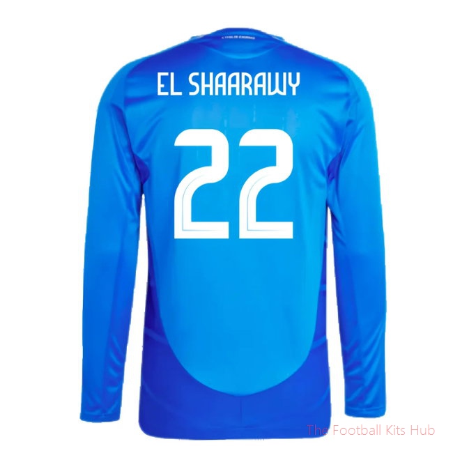 2024-2025 Italy Authentic Long Sleeve Home Shirt (EL SHAARAWY 22)-unisoccer store
