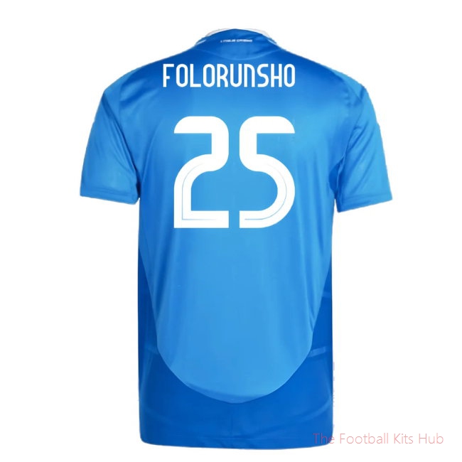 2024-2025 Italy Authentic Home Shirt (FOLORUNSHO 25)-unisoccer store