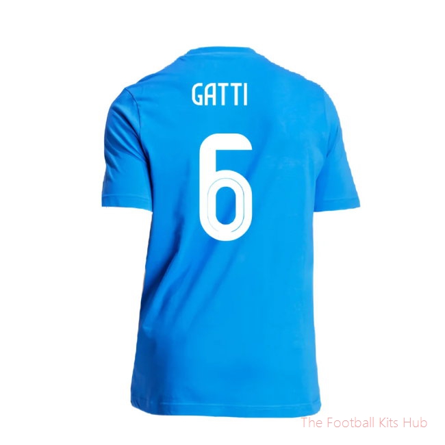 2024-2025 Italy DNA Graphic Tee (Blue) (GATTI 6)-unisoccer store