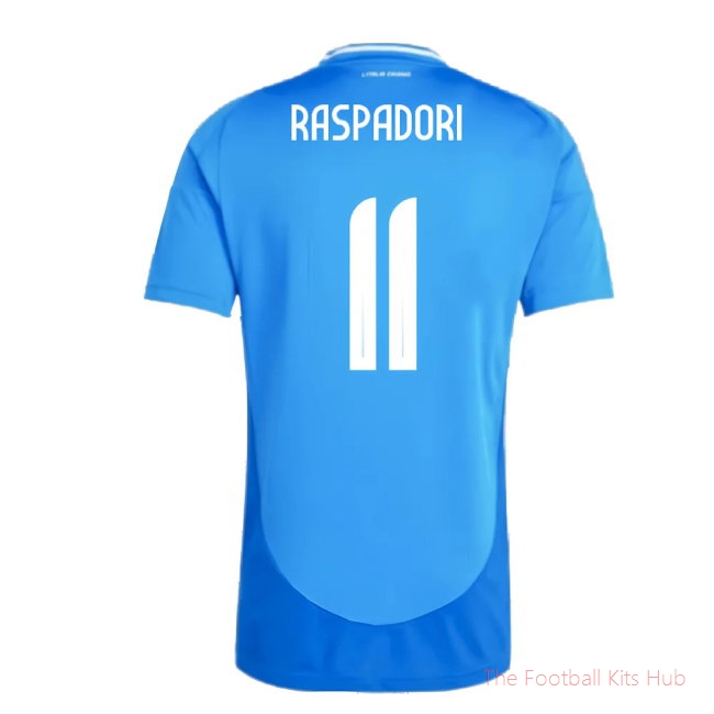 2024-2025 Italy Home Shirt (RASPADORI 11)-unisoccer store