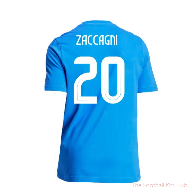 2024-2025 Italy DNA Graphic Tee (Blue) (ZACCAGNI 20)-unisoccer store