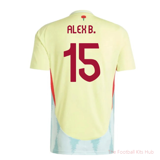 2024-2025 Spain Away Shirt (Ladies) (Alex B. 15)-unisoccer store