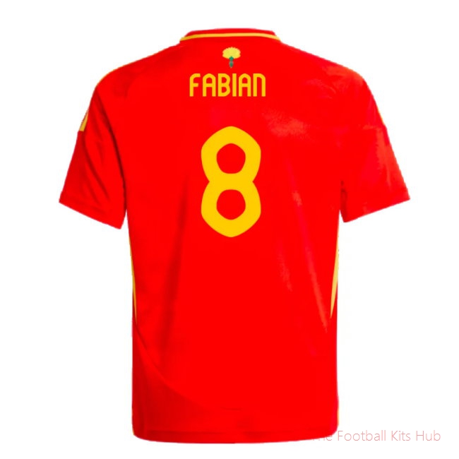 2024-2025 Spain Home Shirt (Kids) (Fabian 8)-unisoccer store