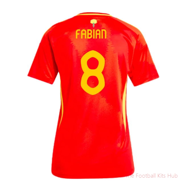 2024-2025 Spain Home Shirt (Ladies) (Fabian 8)-unisoccer store