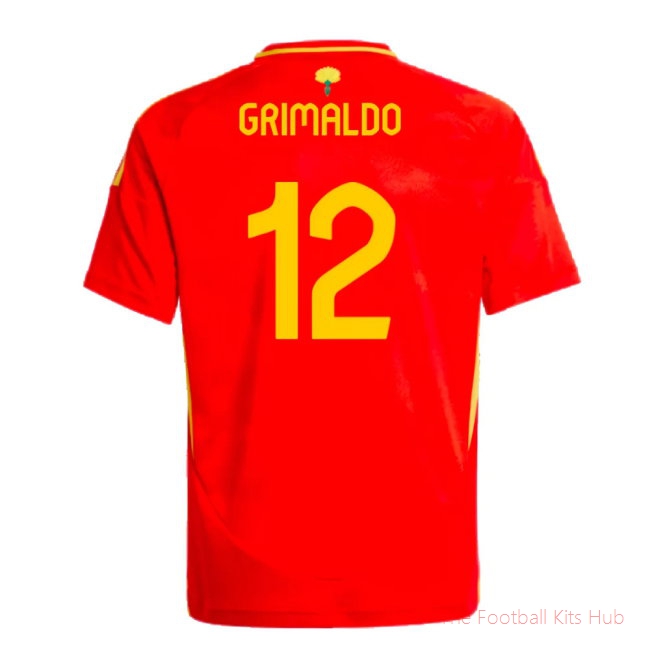 2024-2025 Spain Home Shirt (Kids) (Grimaldo 12)-unisoccer store