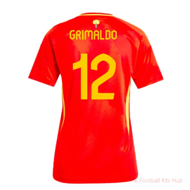 2024-2025 Spain Home Shirt (Ladies) (Grimaldo 12)-unisoccer store