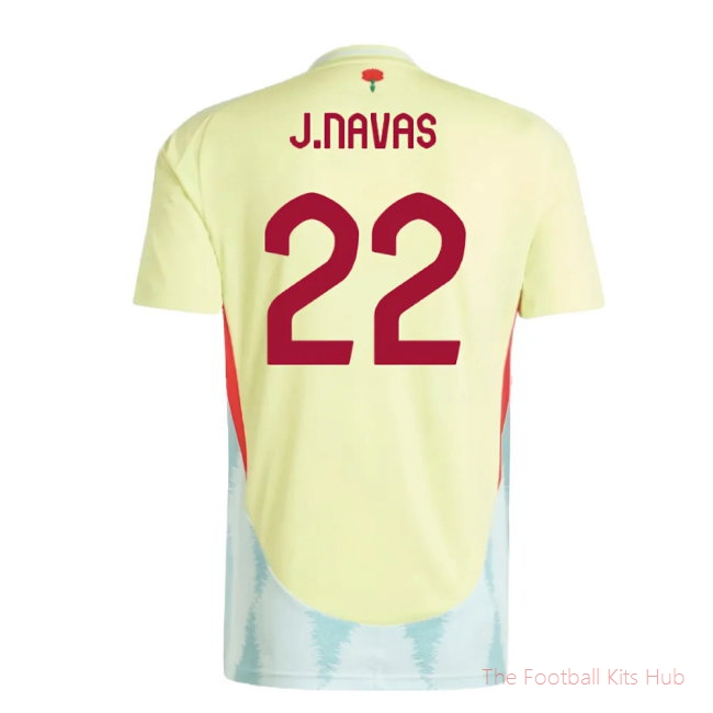 2024-2025 Spain Away Shirt (Ladies) (J.Navas 22)-unisoccer store