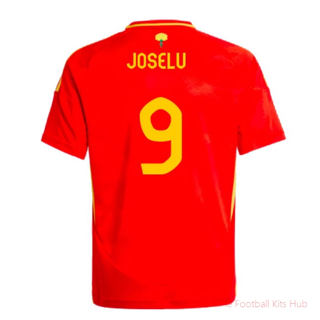 2024-2025 Spain Home Shirt (Kids) (Joselu 9)-unisoccer store