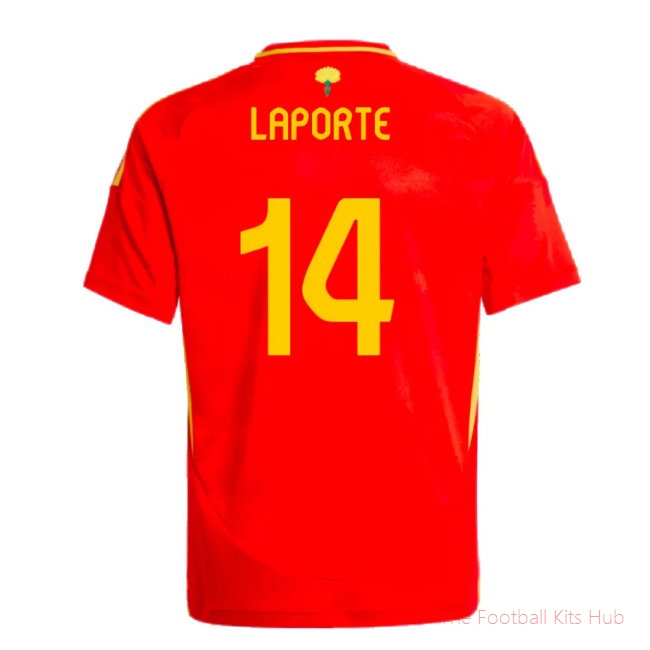 2024-2025 Spain Home Shirt (Kids) (Laporte 14)-unisoccer store