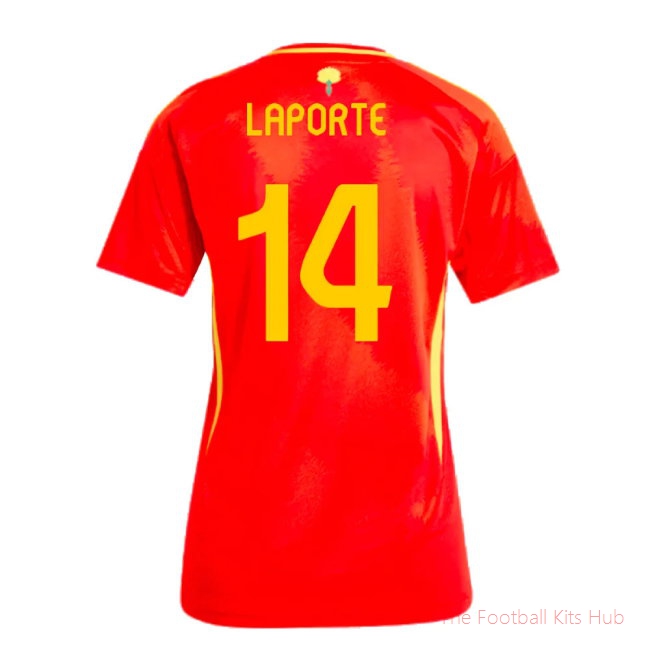 2024-2025 Spain Home Shirt (Ladies) (Laporte 14)-unisoccer store