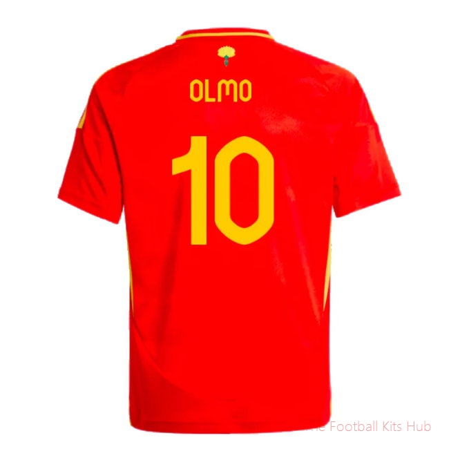 2024-2025 Spain Home Shirt (Kids) (Olmo 10)-unisoccer store