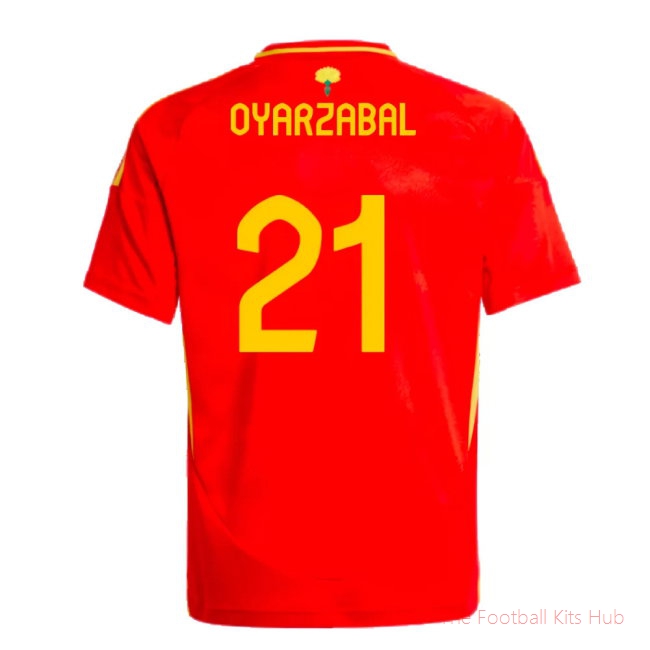 2024-2025 Spain Home Shirt (Kids) (Oyarzabal 21)-unisoccer store