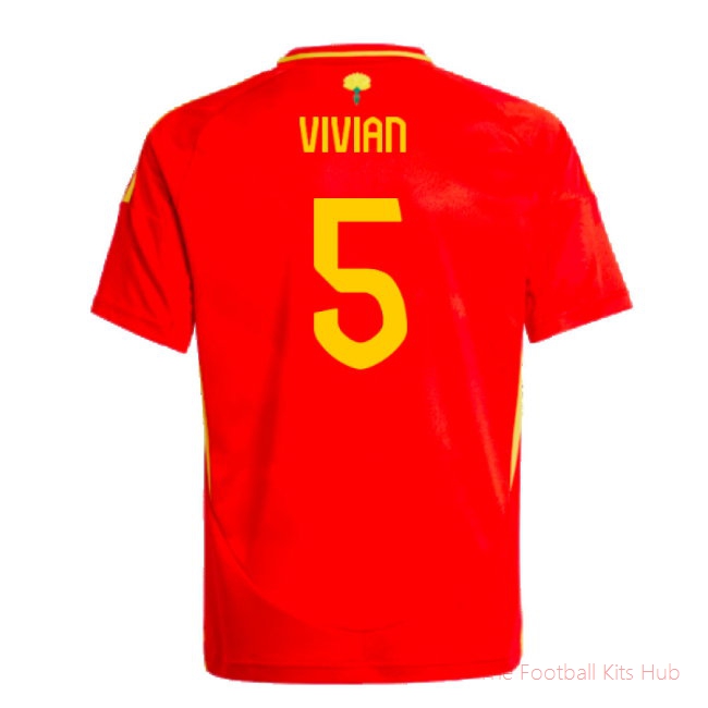 2024-2025 Spain Home Shirt (Kids) (Vivian 5)-unisoccer store