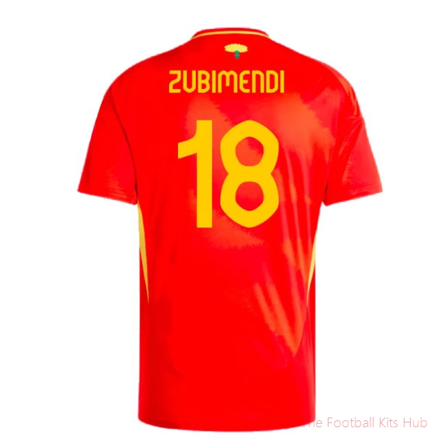 2024-2025 Spain Home Shirt (Zubimendi 18)-unisoccer store