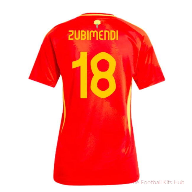 2024-2025 Spain Home Shirt (Ladies) (Zubimendi 18)-unisoccer store