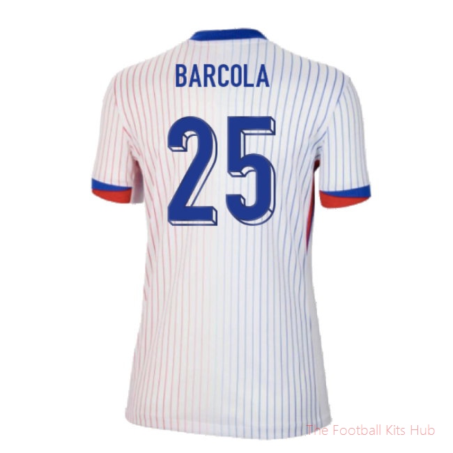 2024-2025 France Away Shirt (Womens) (Barcola 25)-unisoccer store