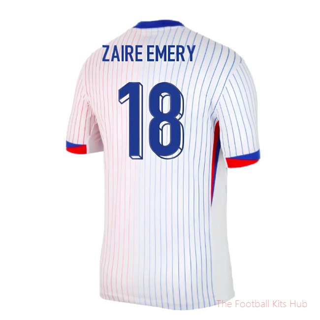 2024-2025 France Away Shirt (Zaire Emery 18)-unisoccer store