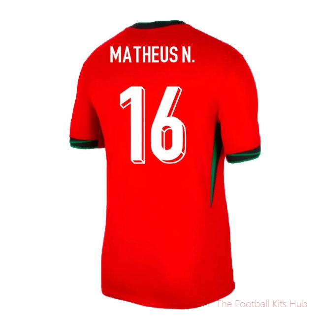 2024-2025 Portugal Home Shirt (Matheus N. 16)-unisoccer store