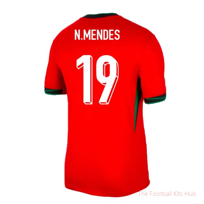 2024-2025 Portugal Home Shirt (N.Mendes 19)-unisoccer store