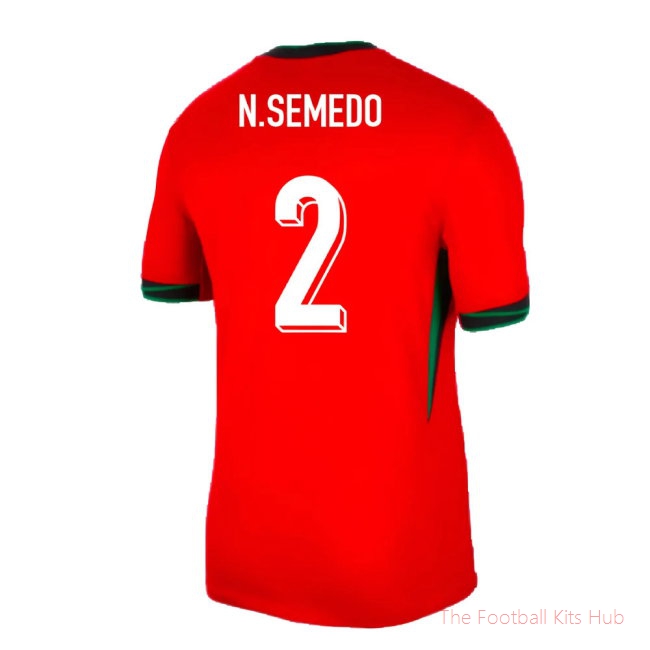 2024-2025 Portugal Home Shirt (N.Semedo 2)-unisoccer store