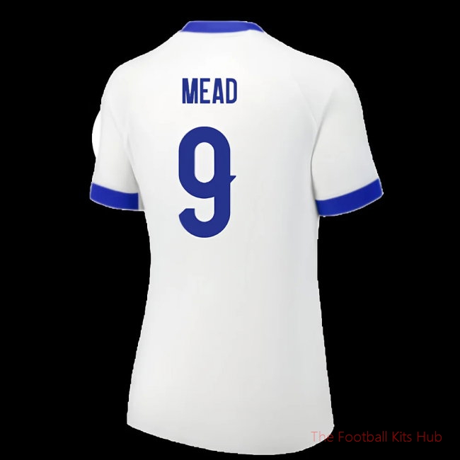 2025 England Womens Team Home Shirt (Ladies) (MEAD 9)-unisoccer store