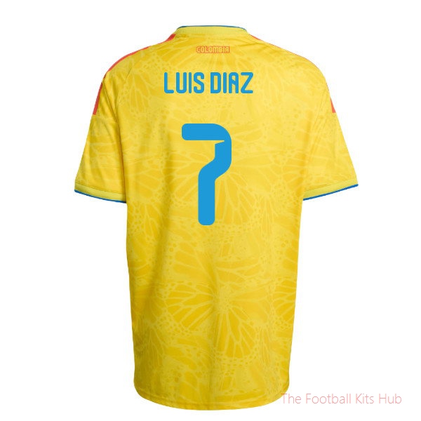 2026-2027 Colombia Home Shirt (Luis Diaz 7)-unisoccer store