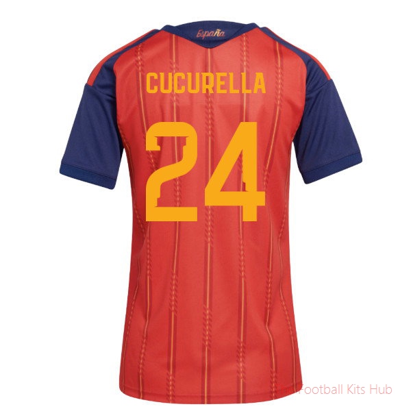 2026-2027 Spain Home Shirt (Womens) (Cucurella 24)-unisoccer store