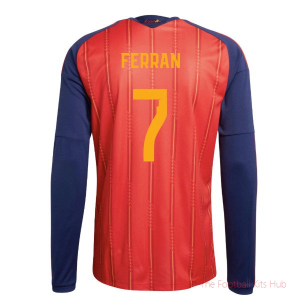 2026-2027 Spain Long Sleeve Home Shirt (Ferran 7)-unisoccer store
