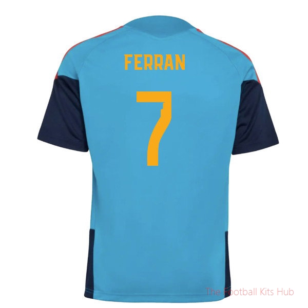 2025-2025 Spain Training Jersey (Bold Aqua) - Kids (Ferran 7)-unisoccer store
