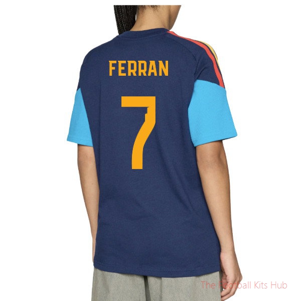 2026-2027 Spain Training Tee (Night Indigo) (Ferran 7)-unisoccer store