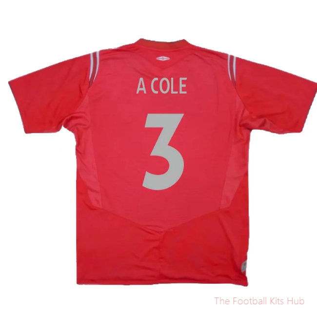 England 2004-06 Away Shirt (M) (Excellent) (A Cole 3)-unisoccer store