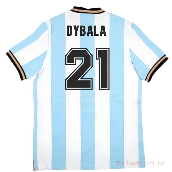 False Nein Argentina Home Vintage Shirt (DYBALA 21)-unisoccer store