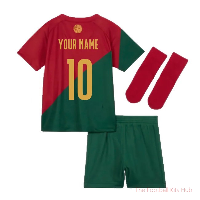 2022-2023 Portugal Home Baby Kit (Your Name)-unisoccer store