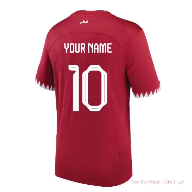 2022-2023 Qatar Home Shirt (Your Name)-unisoccer store