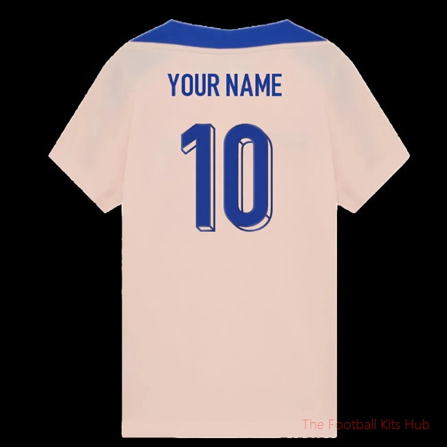 2025-2026 France Strike Training Shirt (Coral) - Kids (Your Name)-unisoccer store