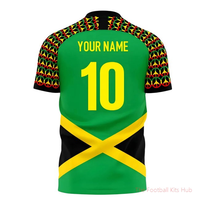 Jamaica Marley Concept Football Shirt (Libero) (Your Name)-unisoccer store