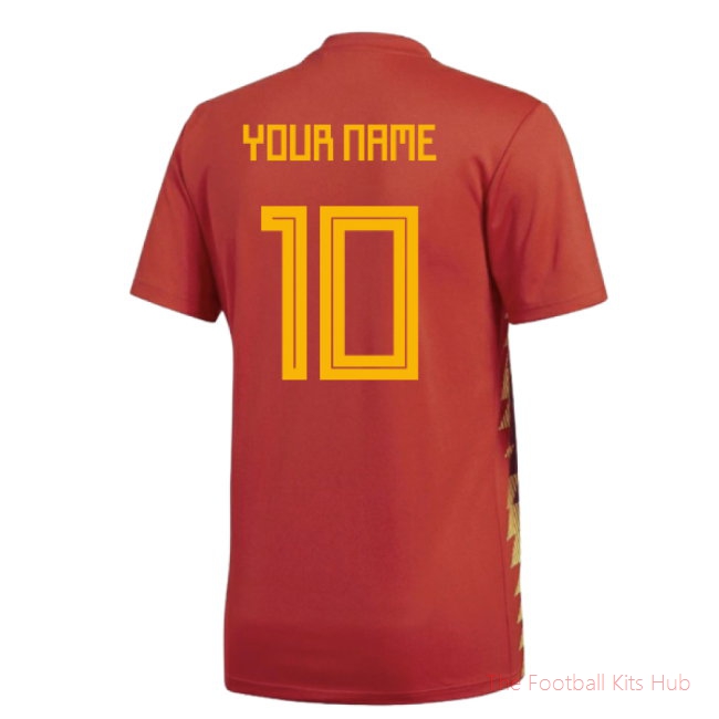 2018-2019 Spain Home Shirt (Your Name)-unisoccer store